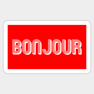 BONJOUR / White Sticker